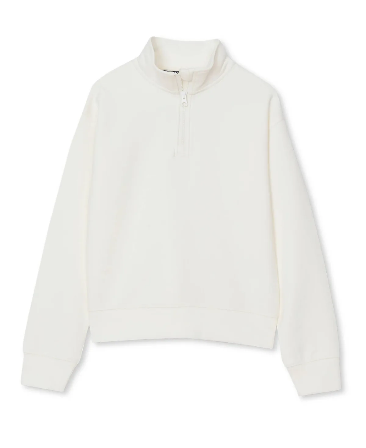Long Sleeve Double Knit Quarter Zip by Lands' End
