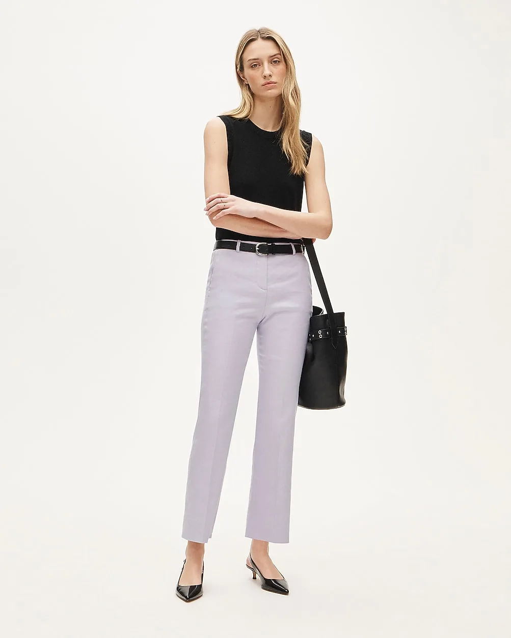 Kaya Pant in Stretch Linen Blend by J.Crew
