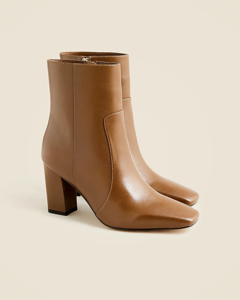 Almond-Toe Ankle Boots in Leather by J.Crew