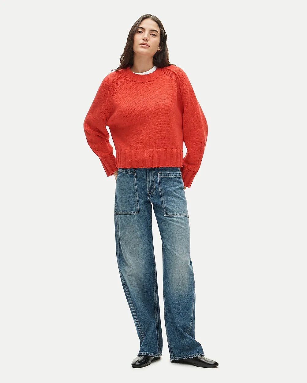 Zoe Barrel Jean with Utility Pockets by J.Crew