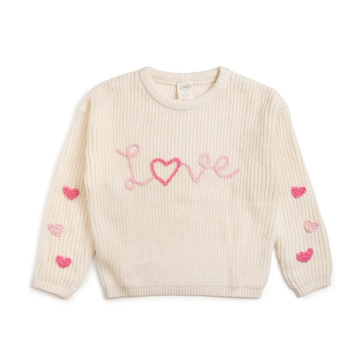 Ditsy Love Knit Sweater by Sweet Wink