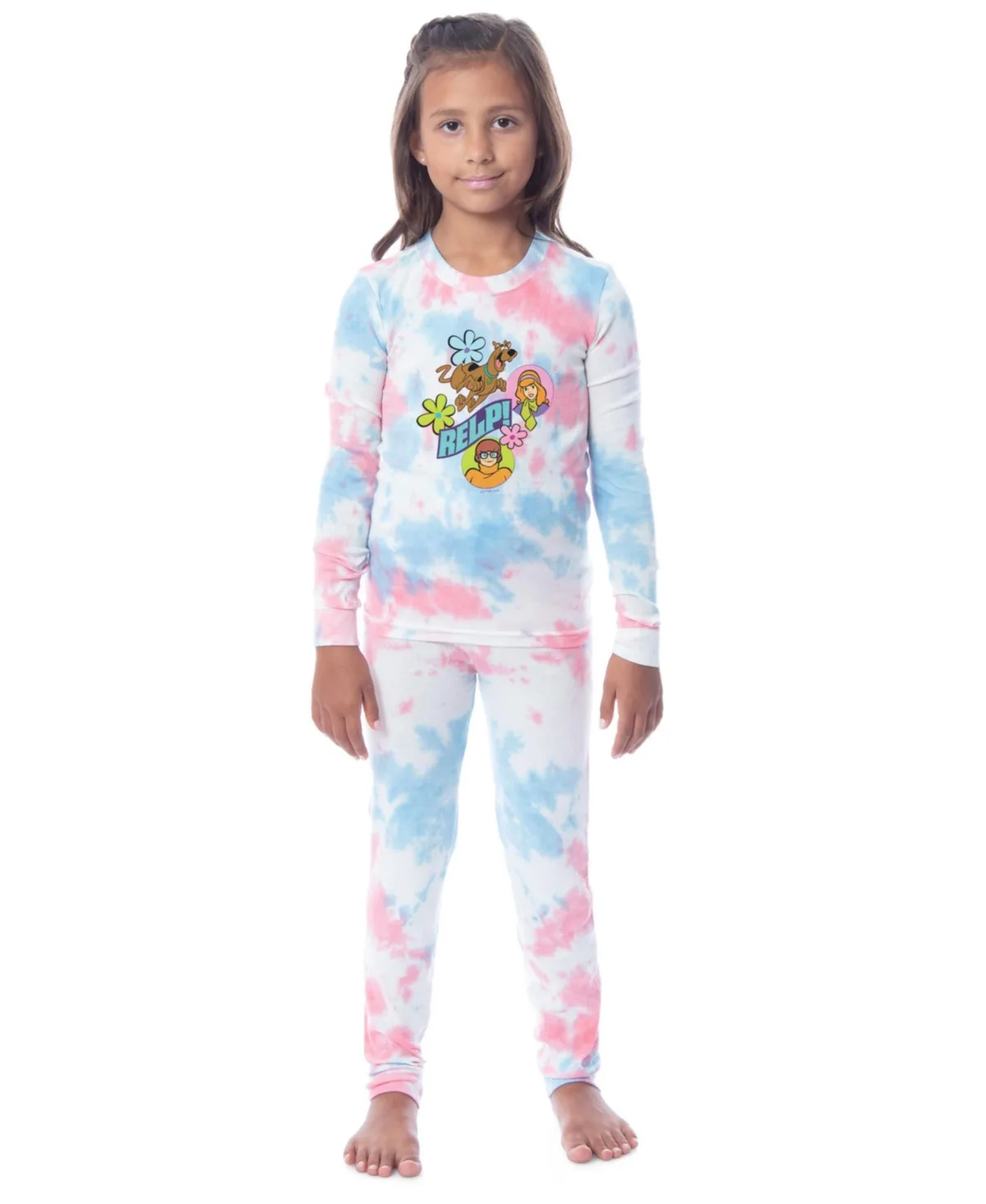 Relp! Daphne Velma Character 2PC Tie-Dye Pajama Set by Scooby-doo