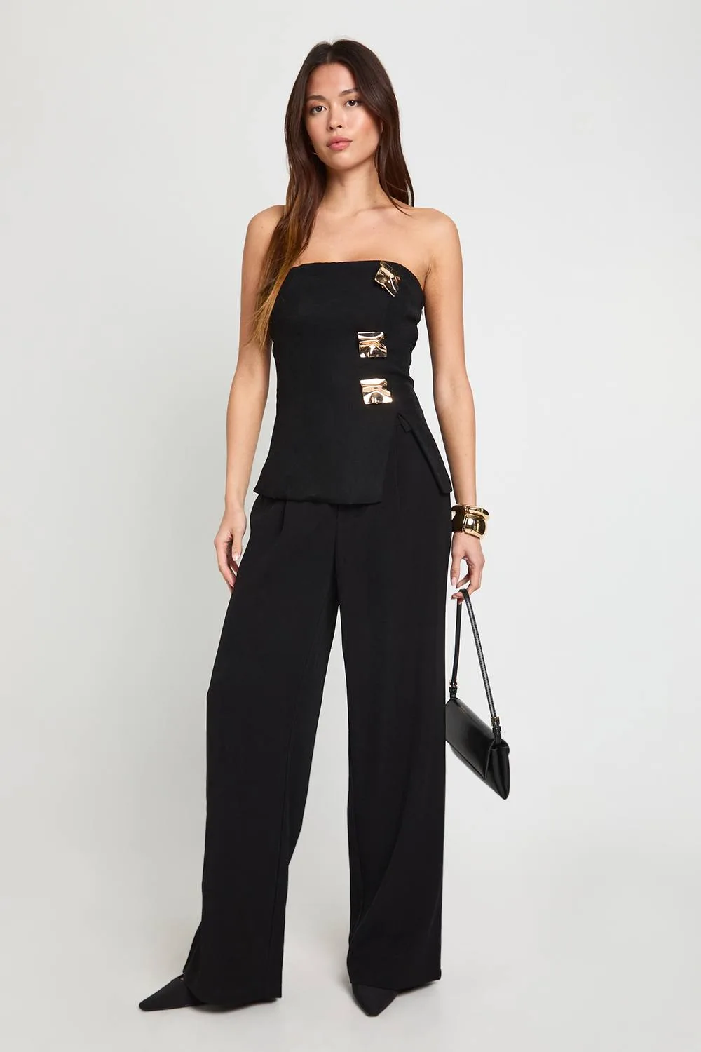 Wide Leg Trousers by boohoo