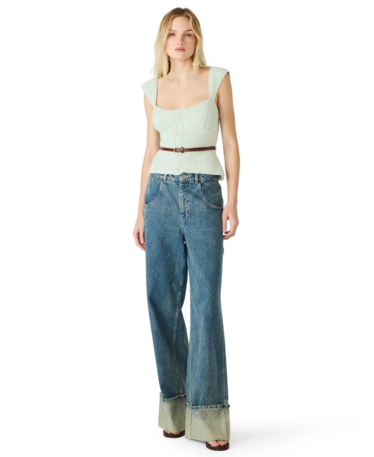Preslee Sleeveless Cropped Top by Steve Madden