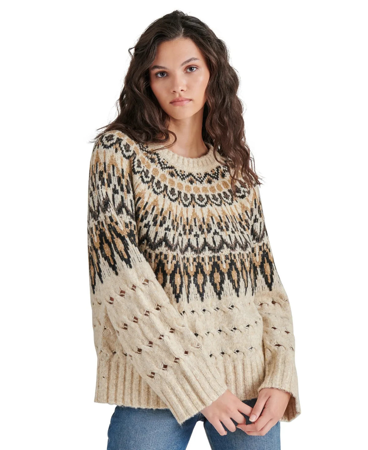 Suzette Fair Isle Sweater by Steve Madden