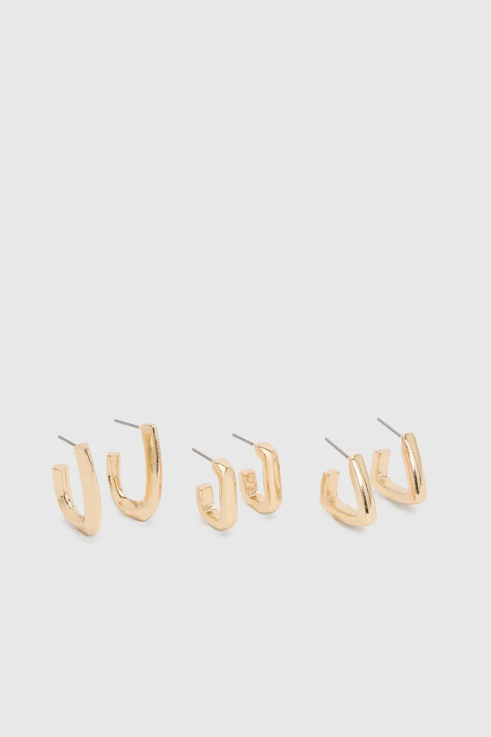 Hoop Earrings 3 Pack by boohoo