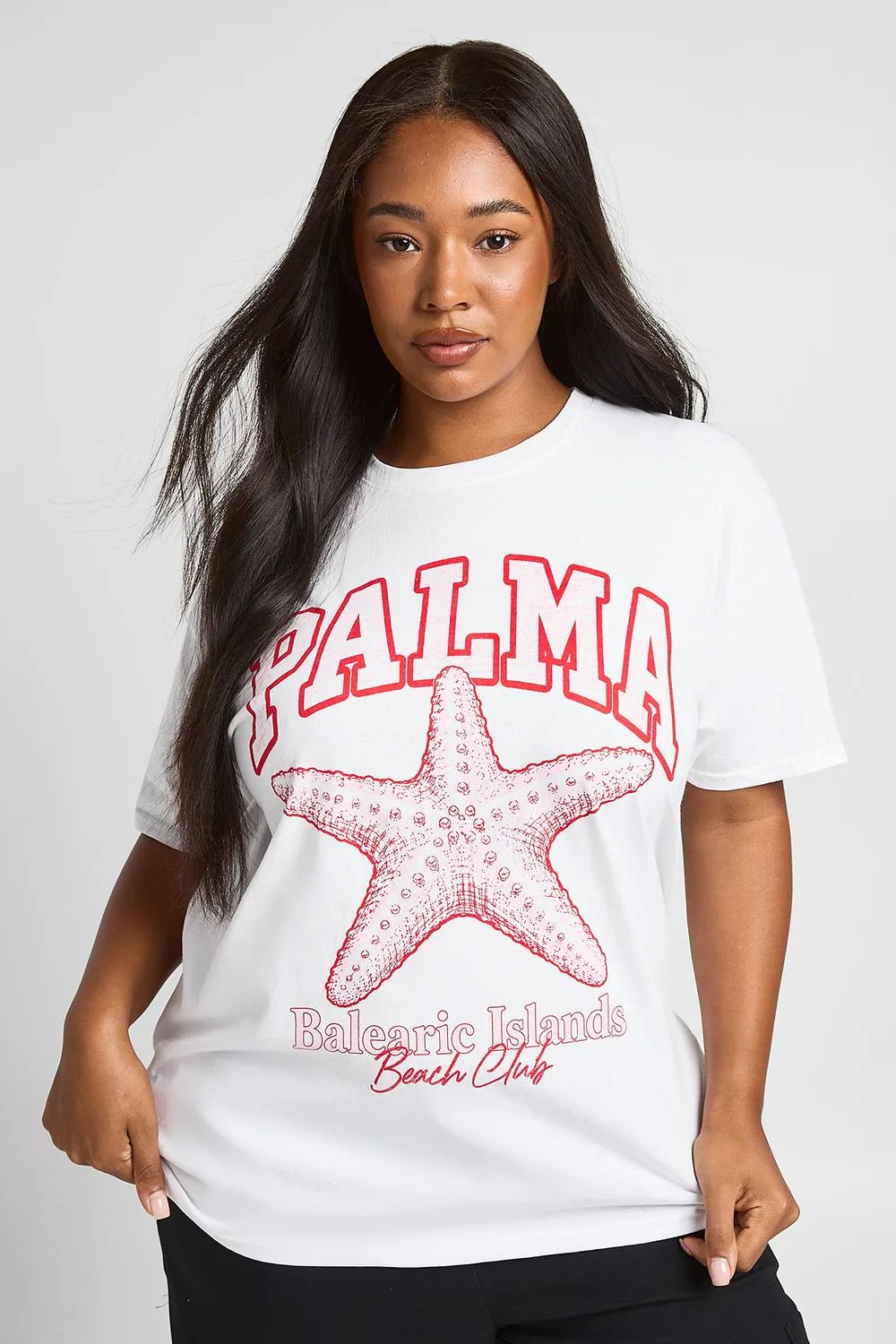 Palma Printed T-Shirt - Denim/Polyurethane by boohoo