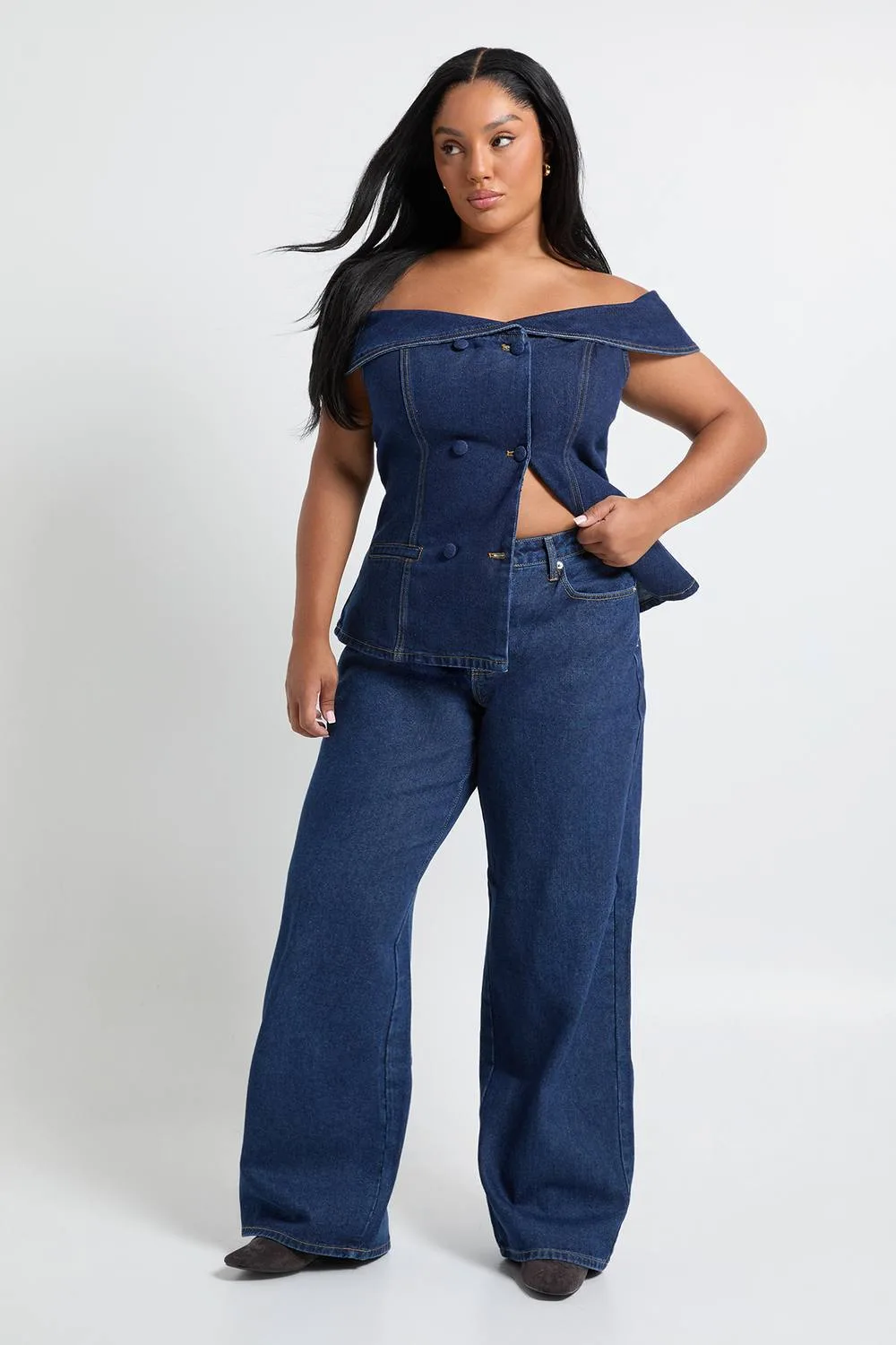 Denim Wide Leg Jean