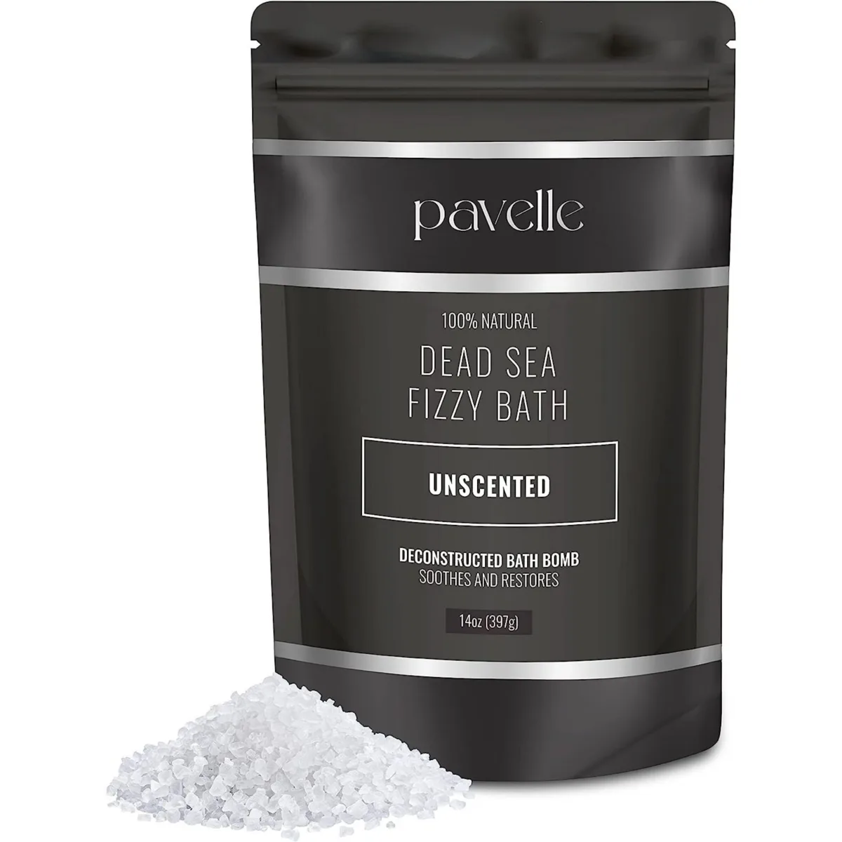 Dead Sea Fizzy Bath Sea Salt Bath Fizz Unscented by Pavelle