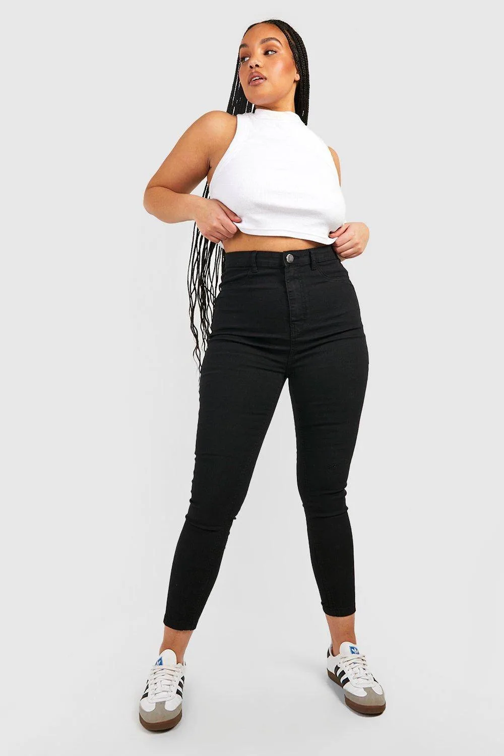 High Waisted Jeggings - Denim by boohoo