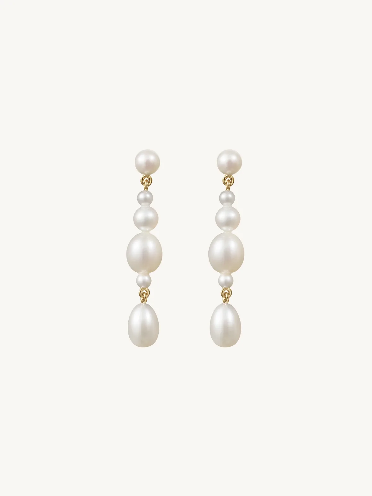 Amis De La Perle Earrings 14k Recycled Yellow Gold / Freshwater Pearls