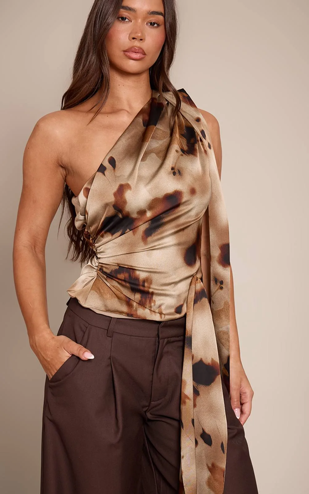 Satin Drape Top