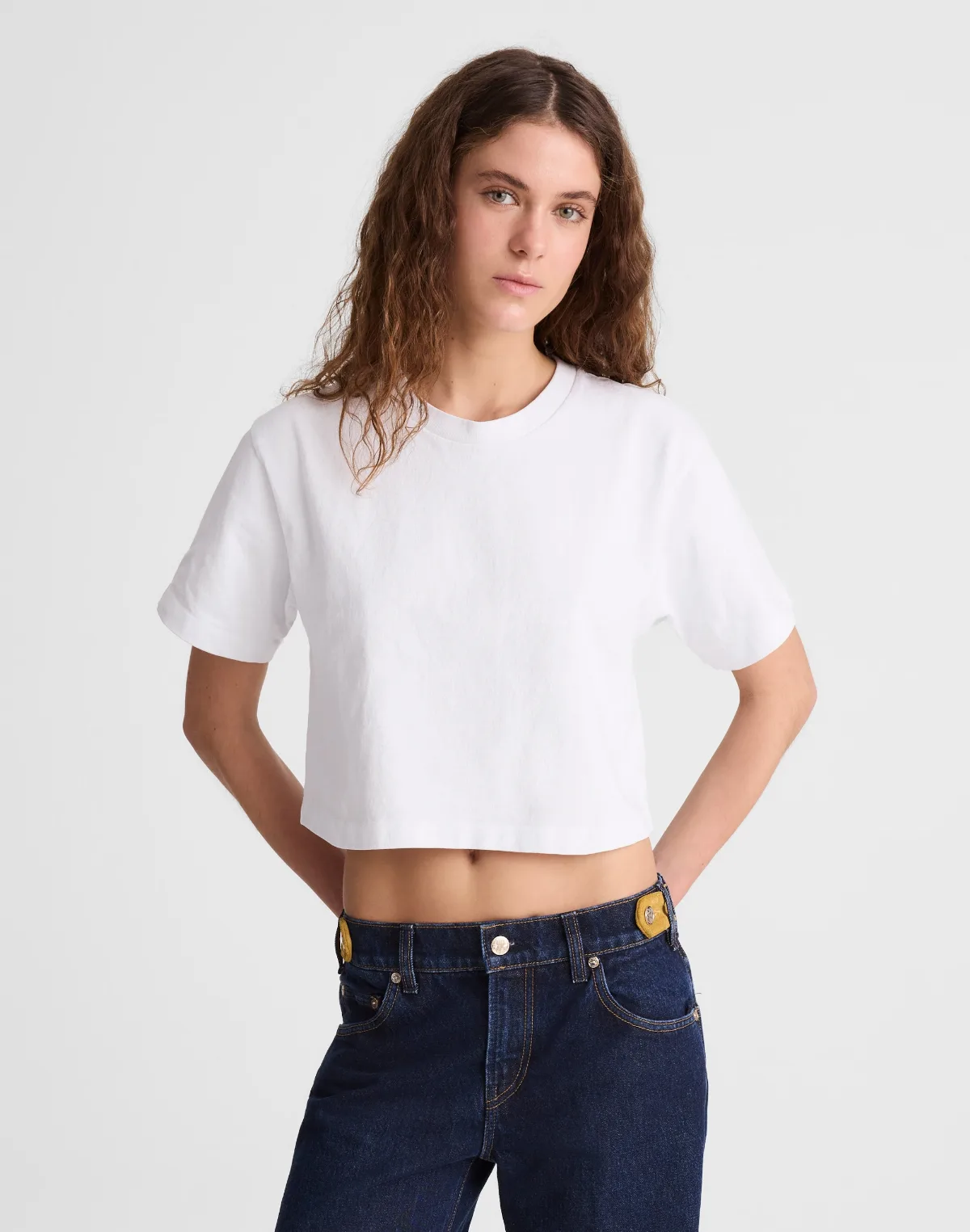 Madewell x Benjamin Talley Smith the Sullivan Boxy Crop Tee by MW