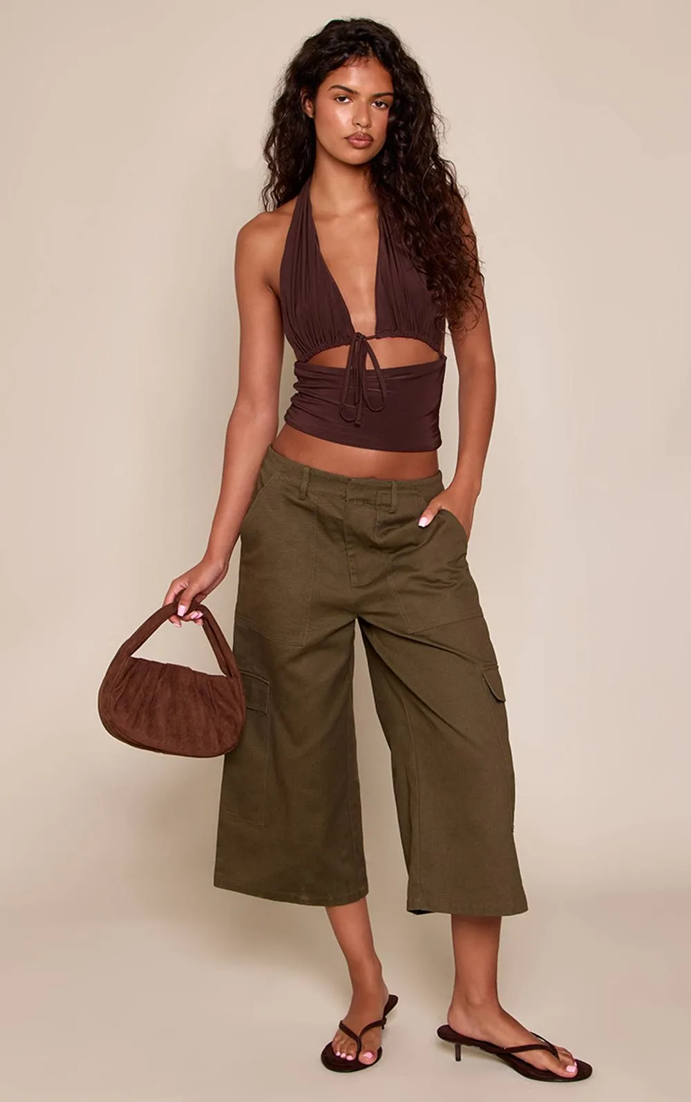Cargo Detail Culottes by PrettyLittleThing