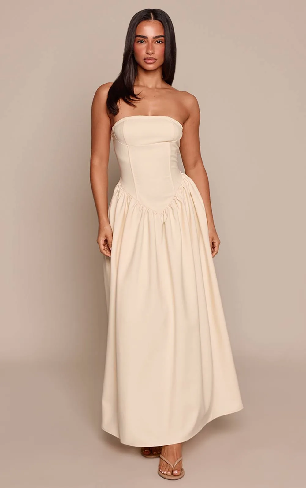 Bandeau Floaty Maxi Dress by PrettyLittleThing