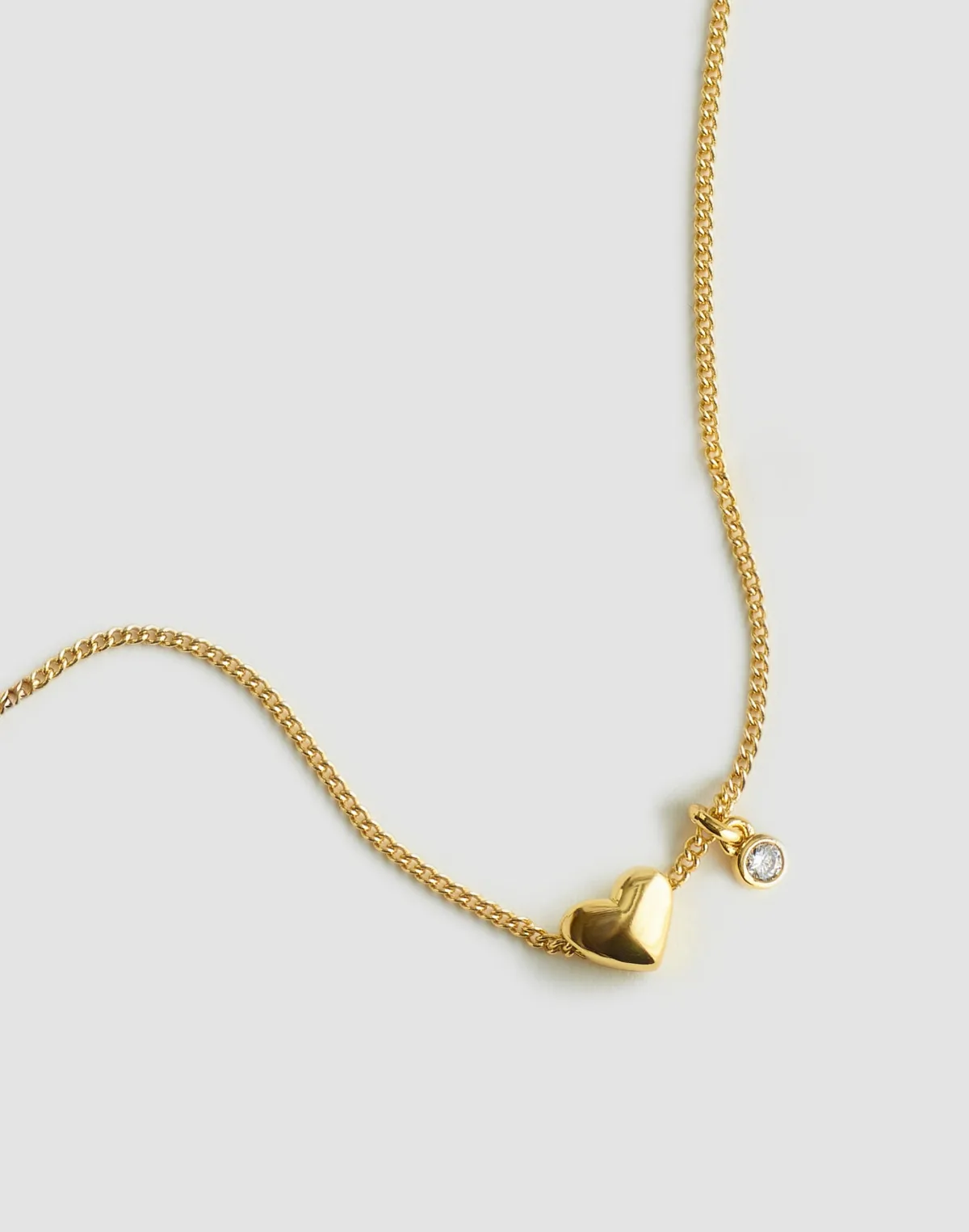 Heart Curb Chain Necklace by MW