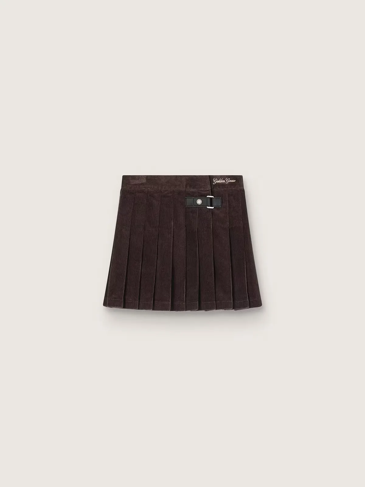 Pleated Corduroy Skirt by Golden Goose