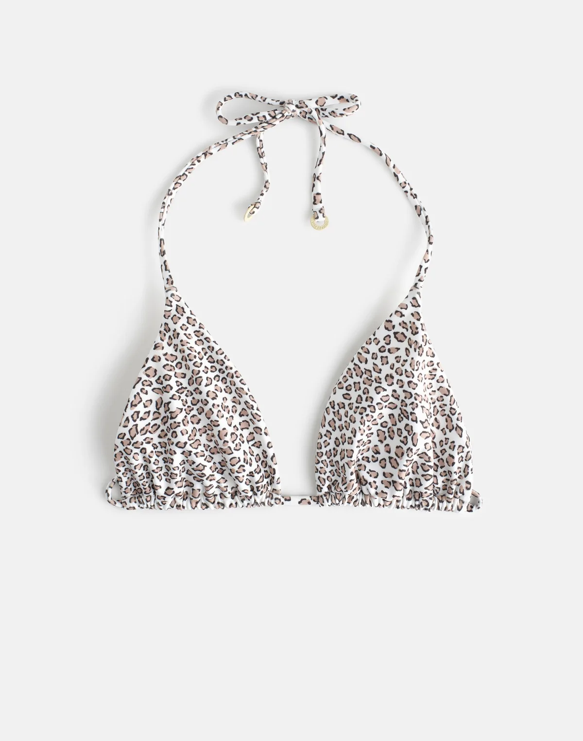 Zulu & Zephyr Micro Leopard Halter Bikini Top by MW