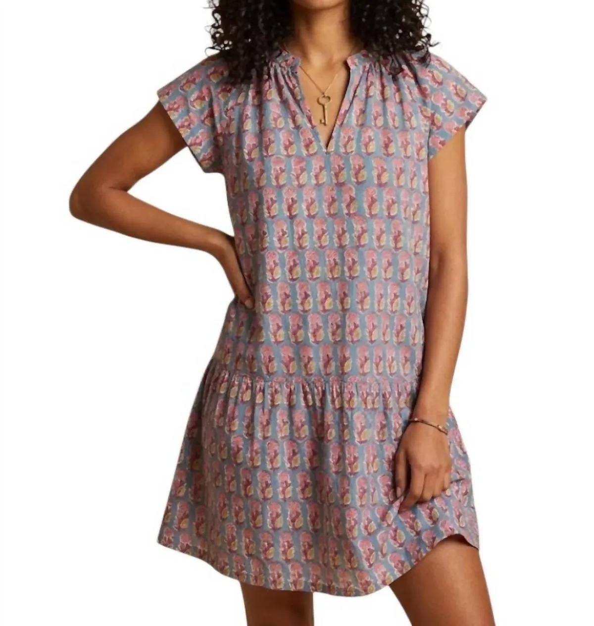 Marni Hand-Blocked Dress in Multi Color by Perry Walker