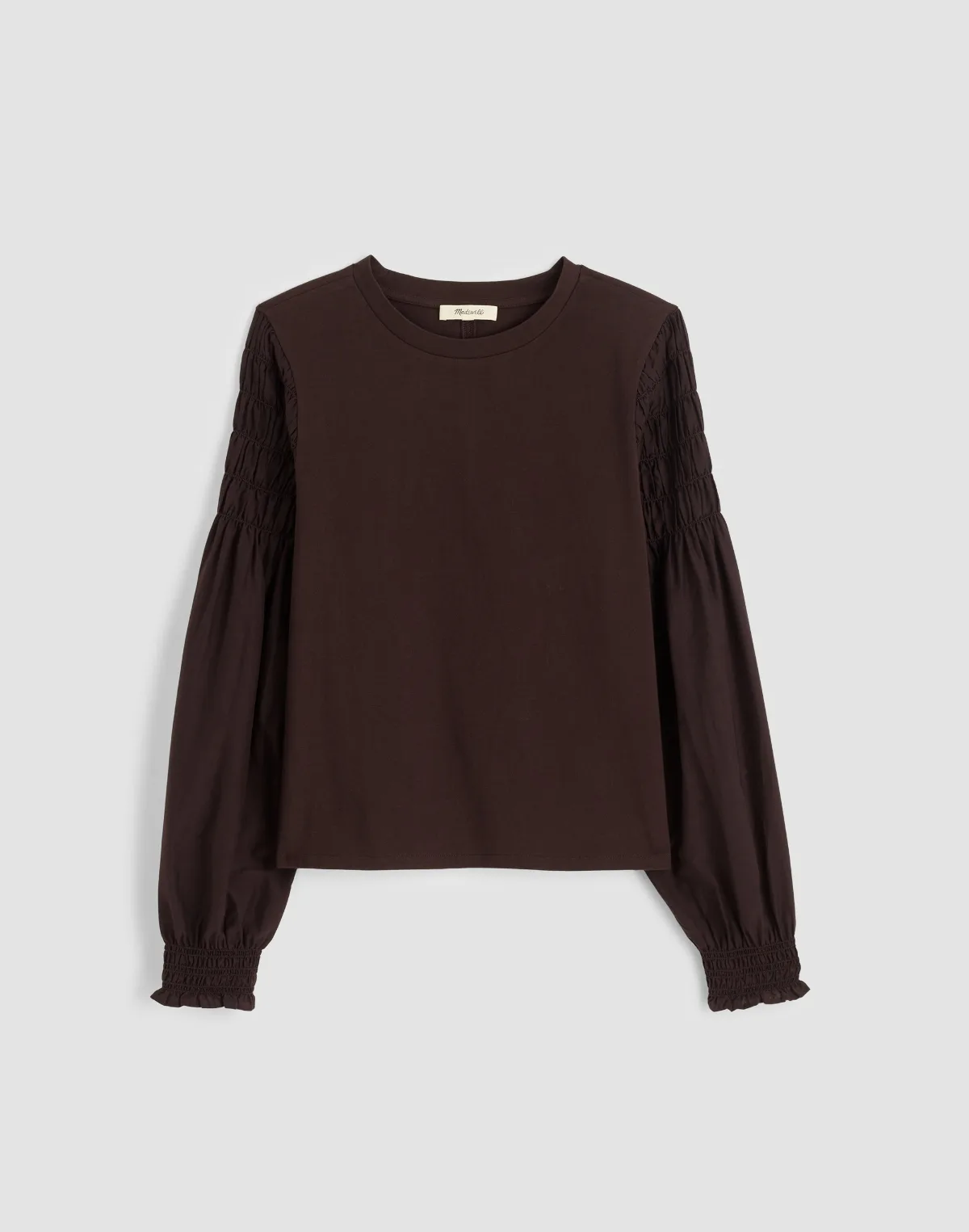 Smocked Long-Sleeve Tee by MW