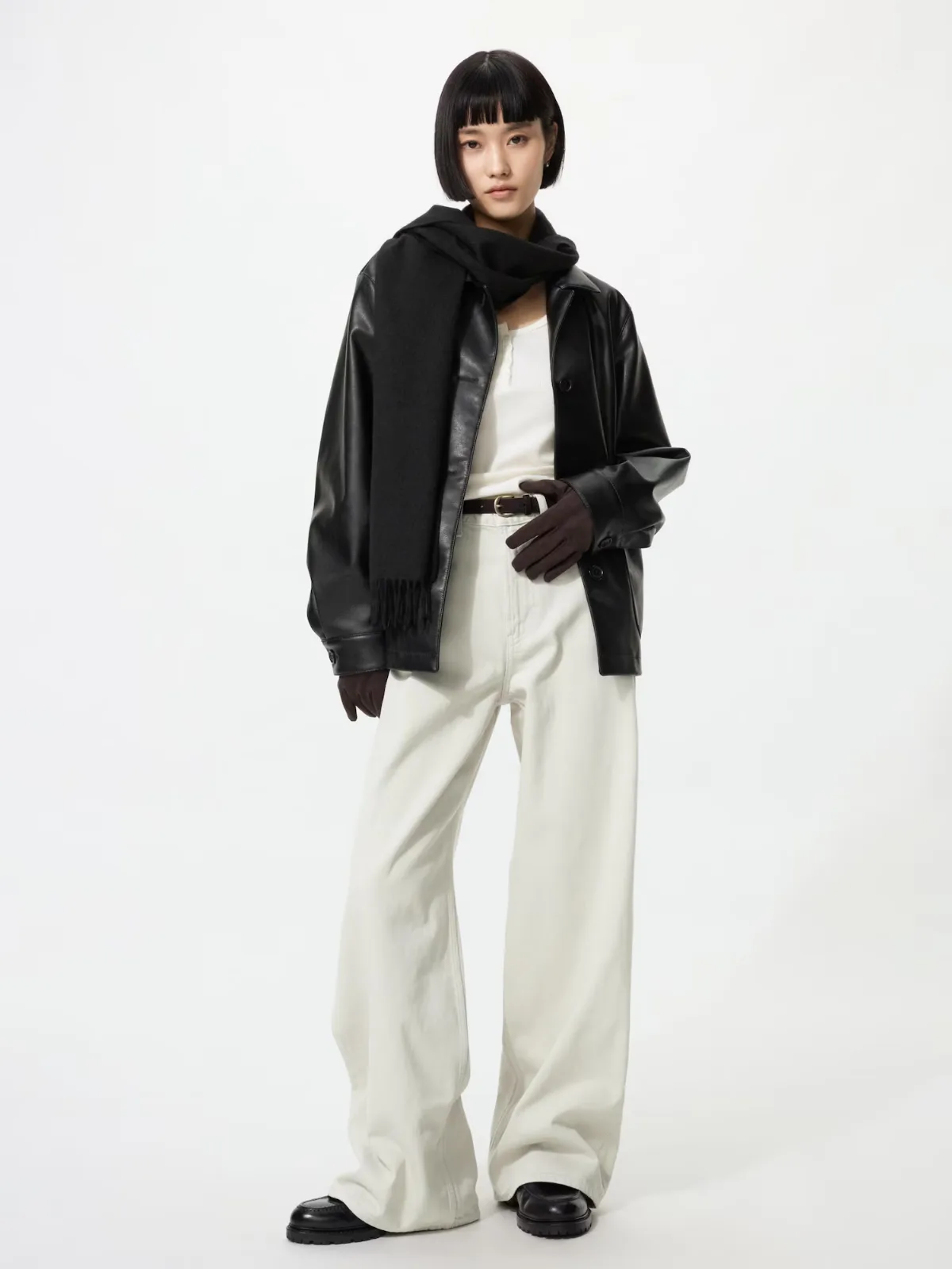 High Rise Wide Jeans by UNIQLO