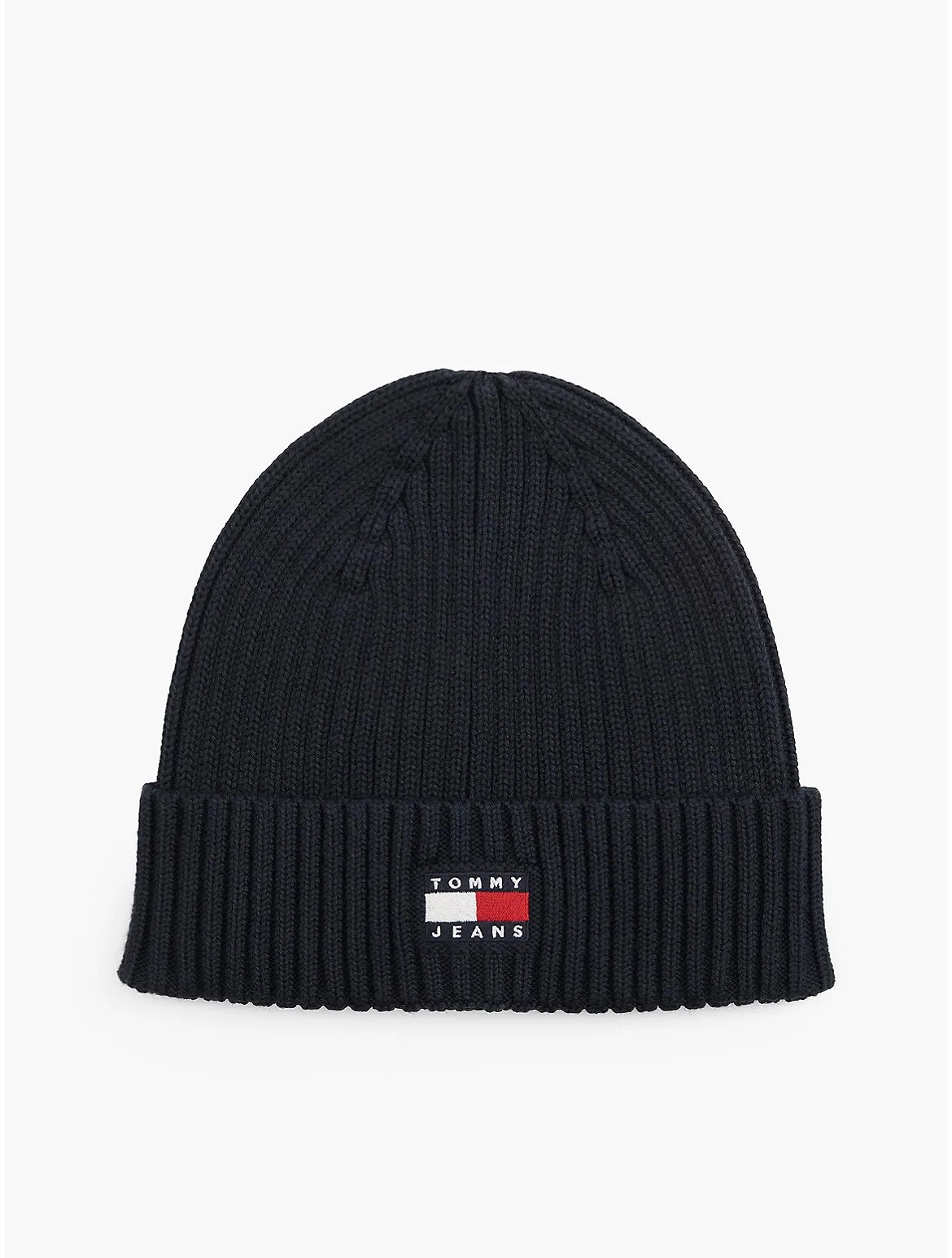 Tommy Jeans Badge Rib-Knit Beanie by Tommy Hilfiger