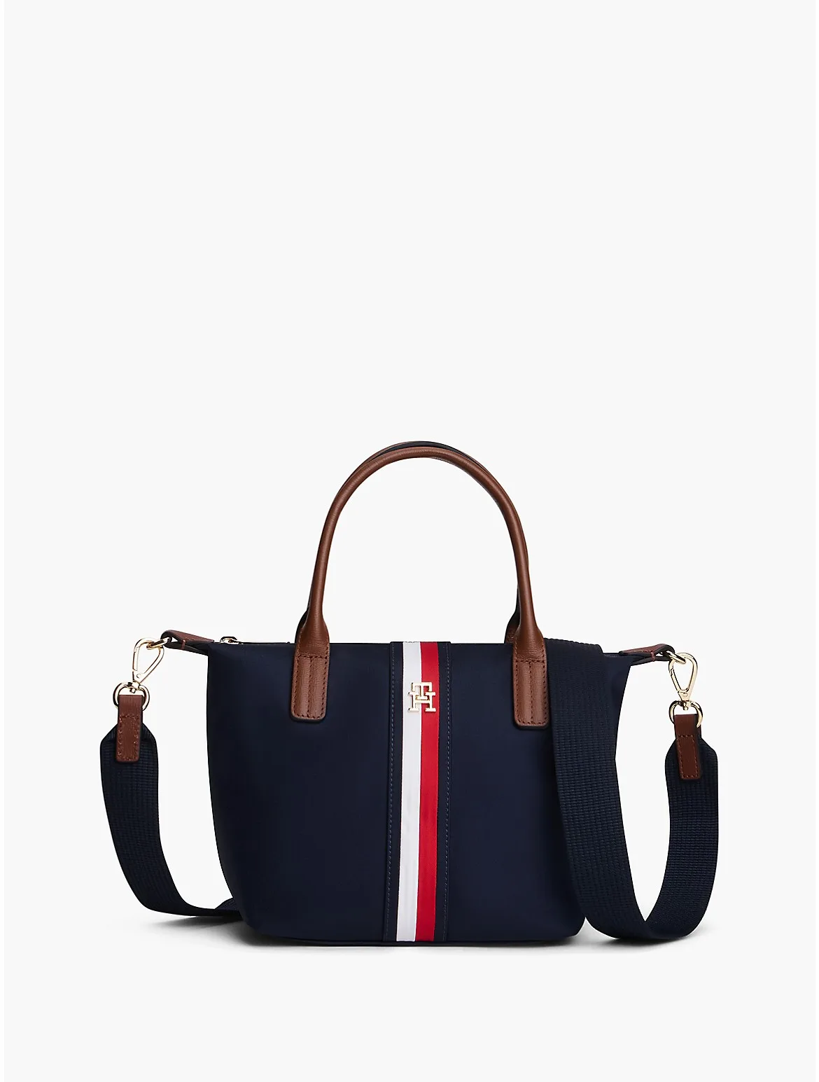 Monogram Signature Stripe Mini Tote Bag by Tommy Hilfiger