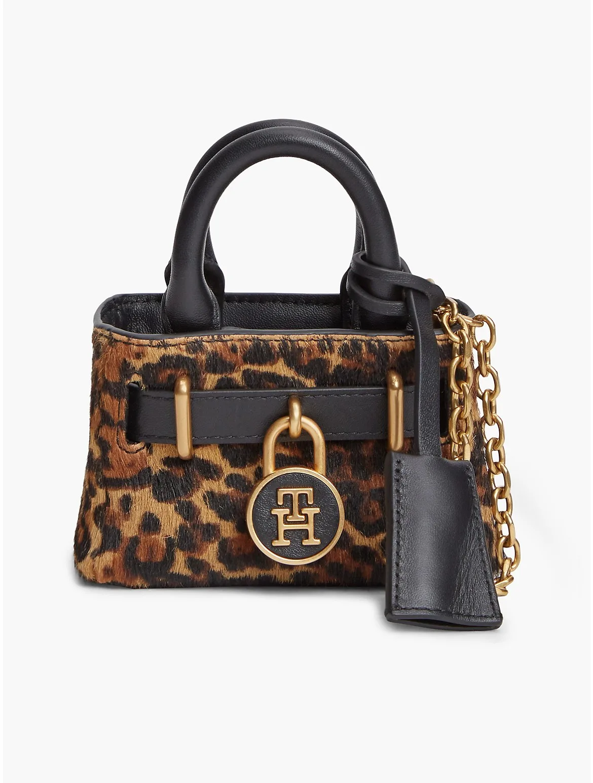 Leopard Print Calf Hair Ultra-Mini Bag