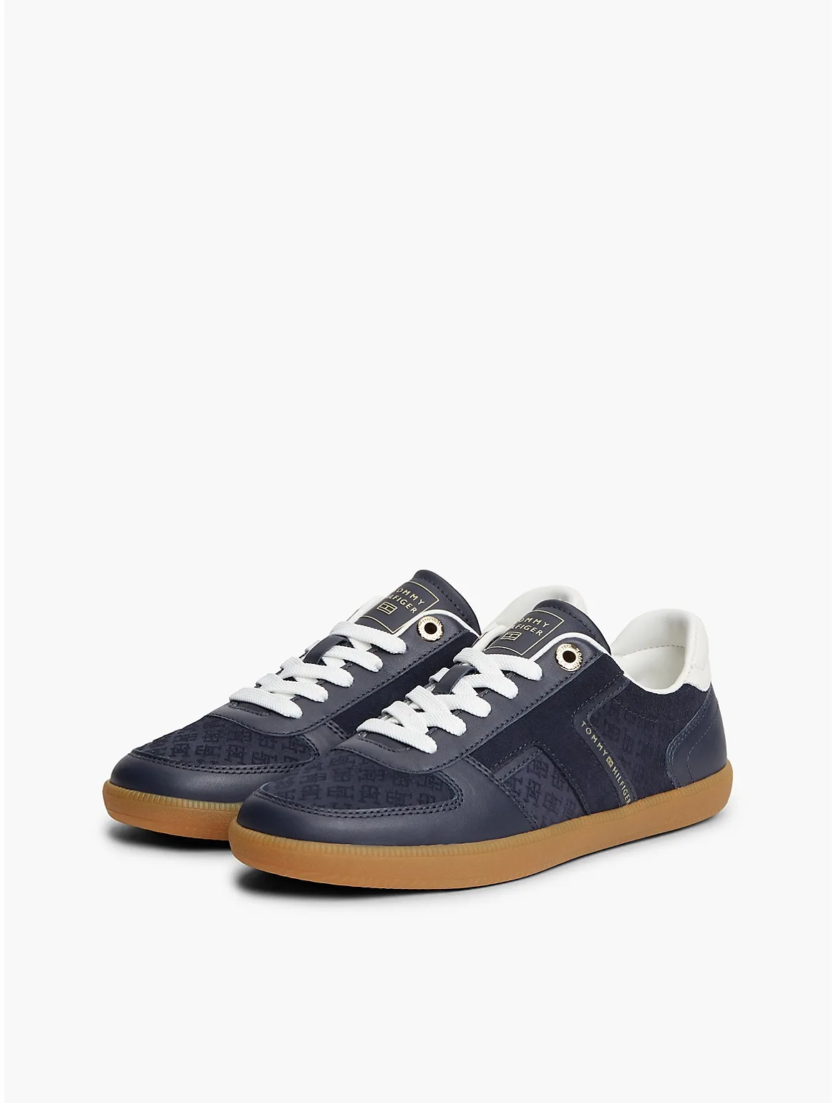 Tribeca Leather-Mix Skater Sneaker