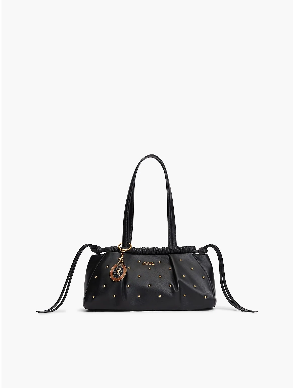 Studded Leather Shoulder Bag by Tommy Hilfiger