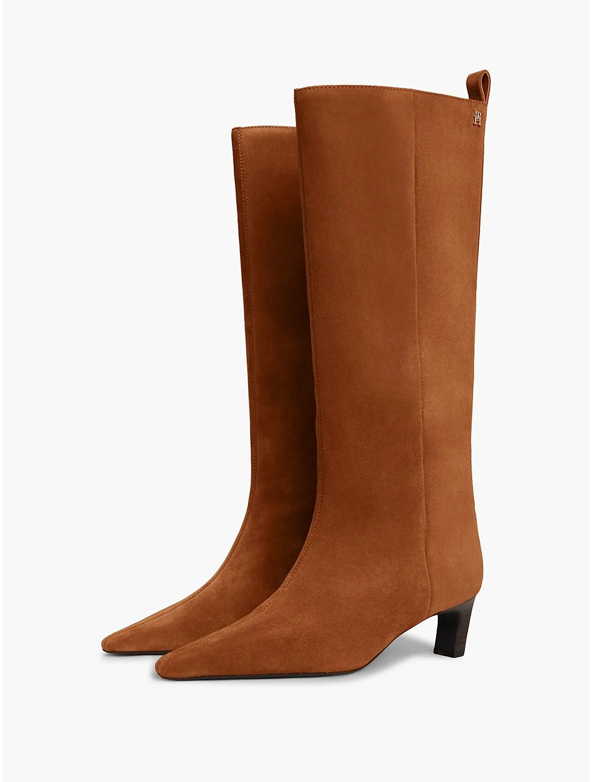 Knee-High Suede Kitten-Heel Boot by Tommy Hilfiger