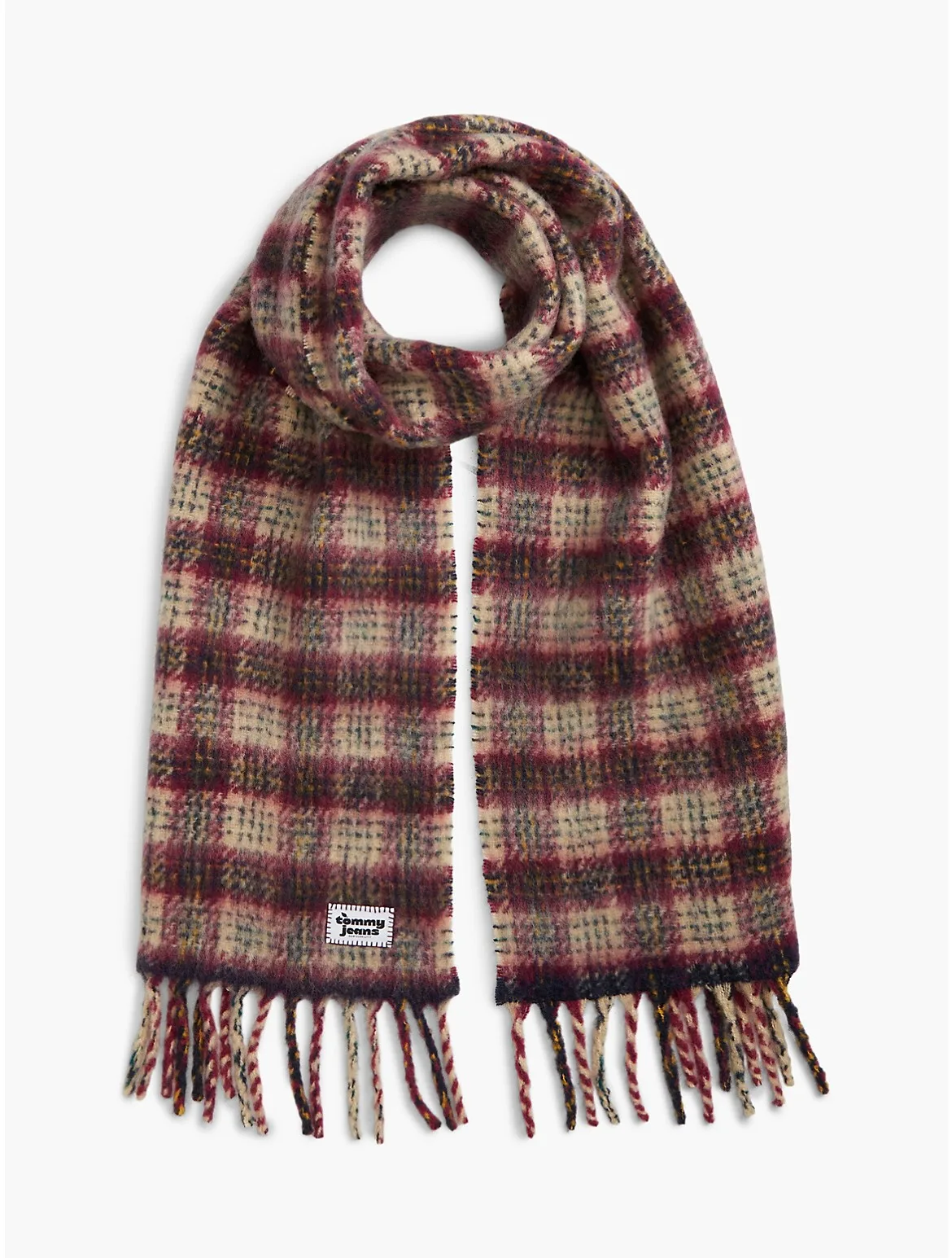 Tommy Jeans Plaid Wool-Blend Scarf by Tommy Hilfiger