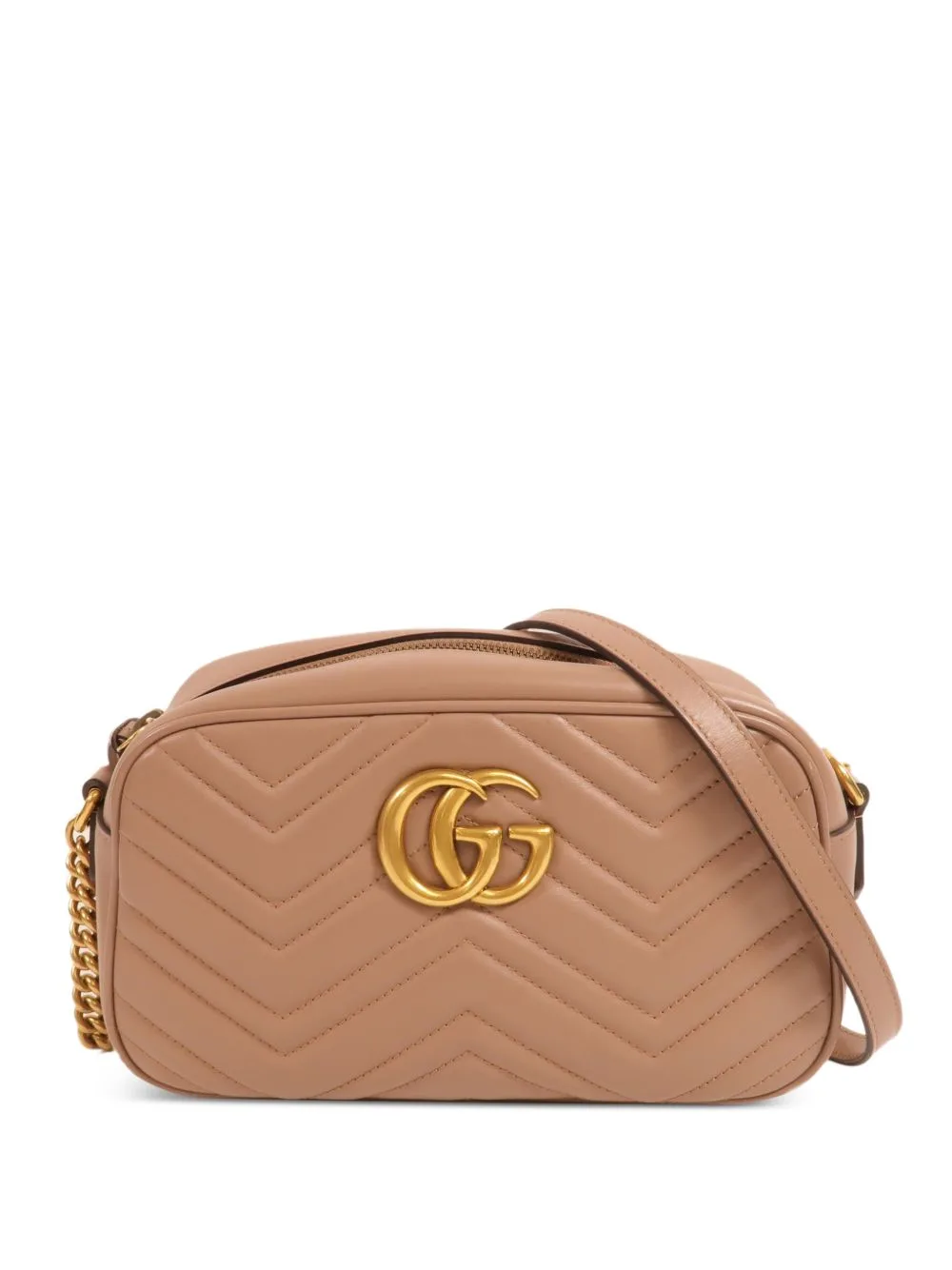 Small GG Marmont Calf Leather Shoulder Bag by Gucci Pre-Owned
