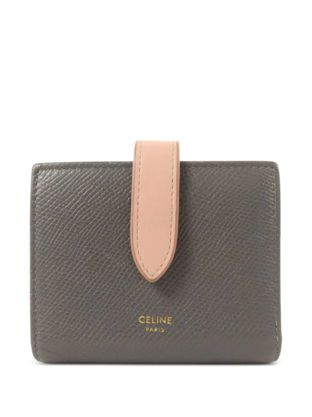 Small Strap Leather Wallet by Celine Pre-Owned