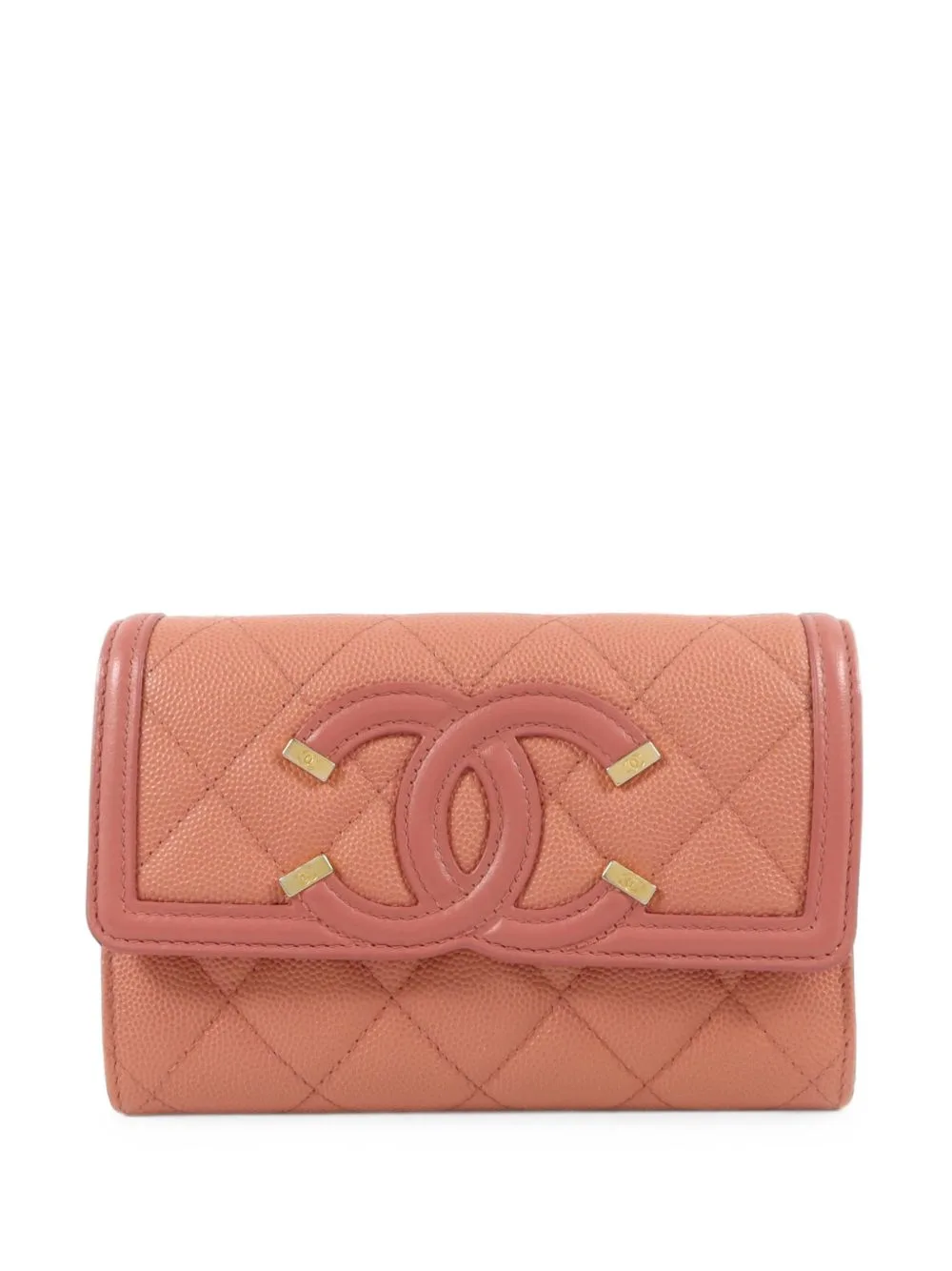 CC Filigree Quilted Wallet by CHANEL Pre-Owned
