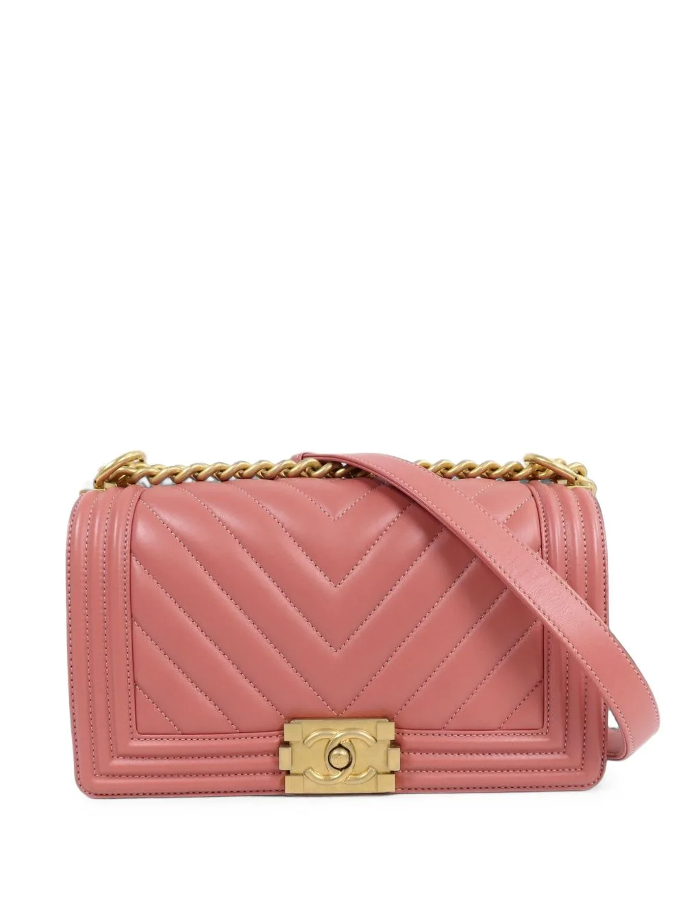 25 Boy Chevron Shoulder Bag by CHANEL Pre-Owned