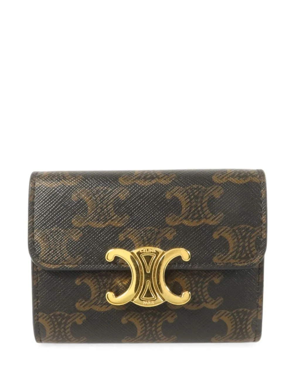 Triomphe Canvas Wallet by Celine Pre-Owned