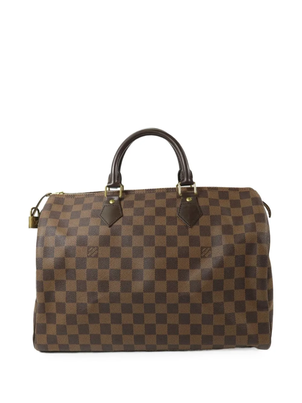 Damier Speedy 35 Luggage Bag by Louis Vuitton Pre-Owned