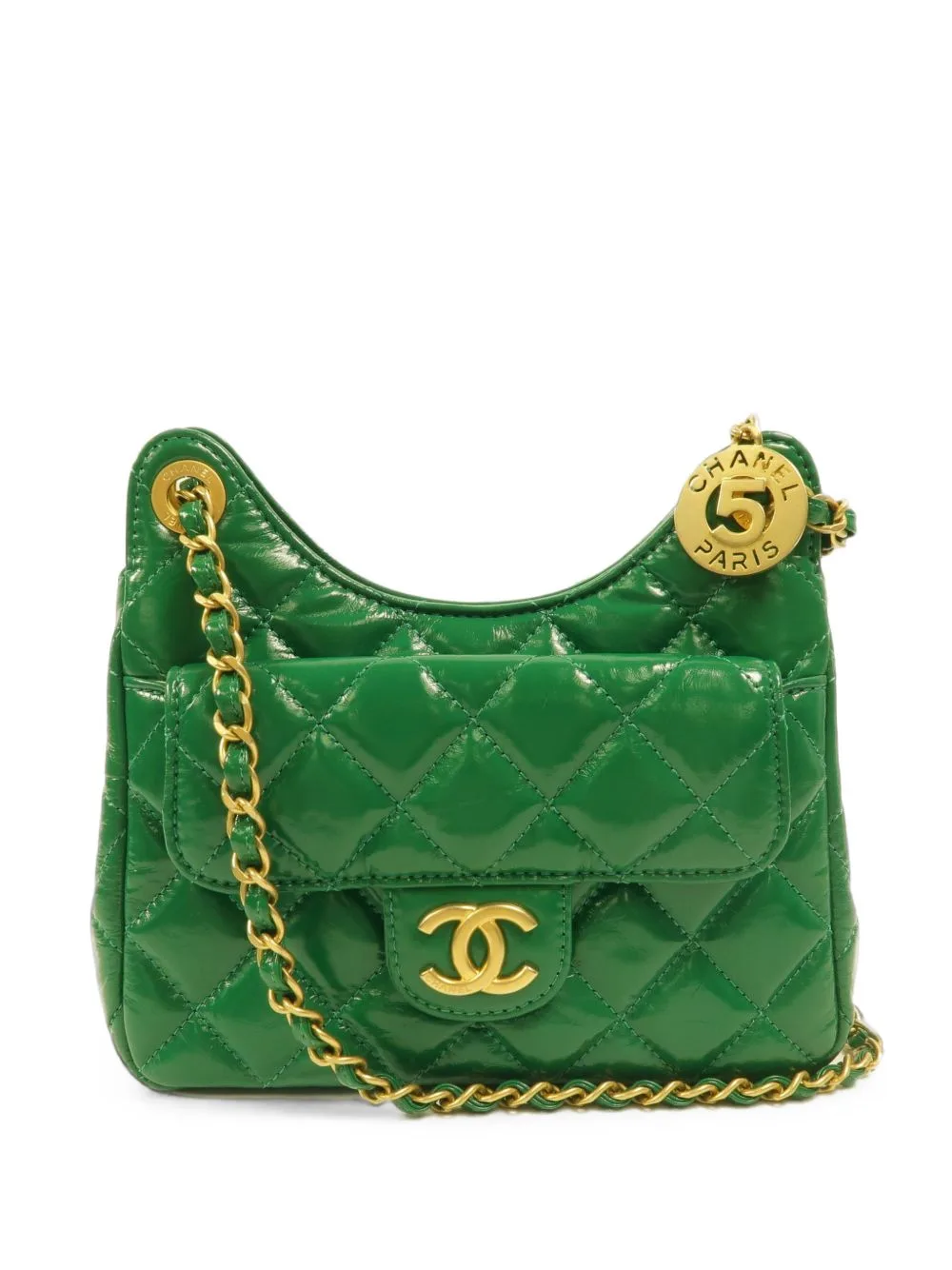 Small Wavy Matelassé CC Cross Body Bag by CHANEL Pre-Owned