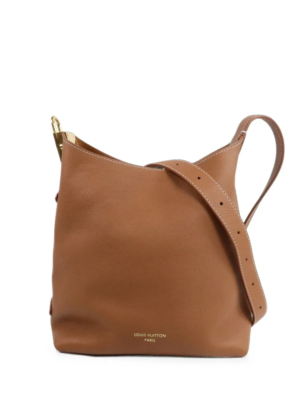 Low Key Hobo PM Calf Leather Shoulder Bag by Louis Vuitton Pre-Owned