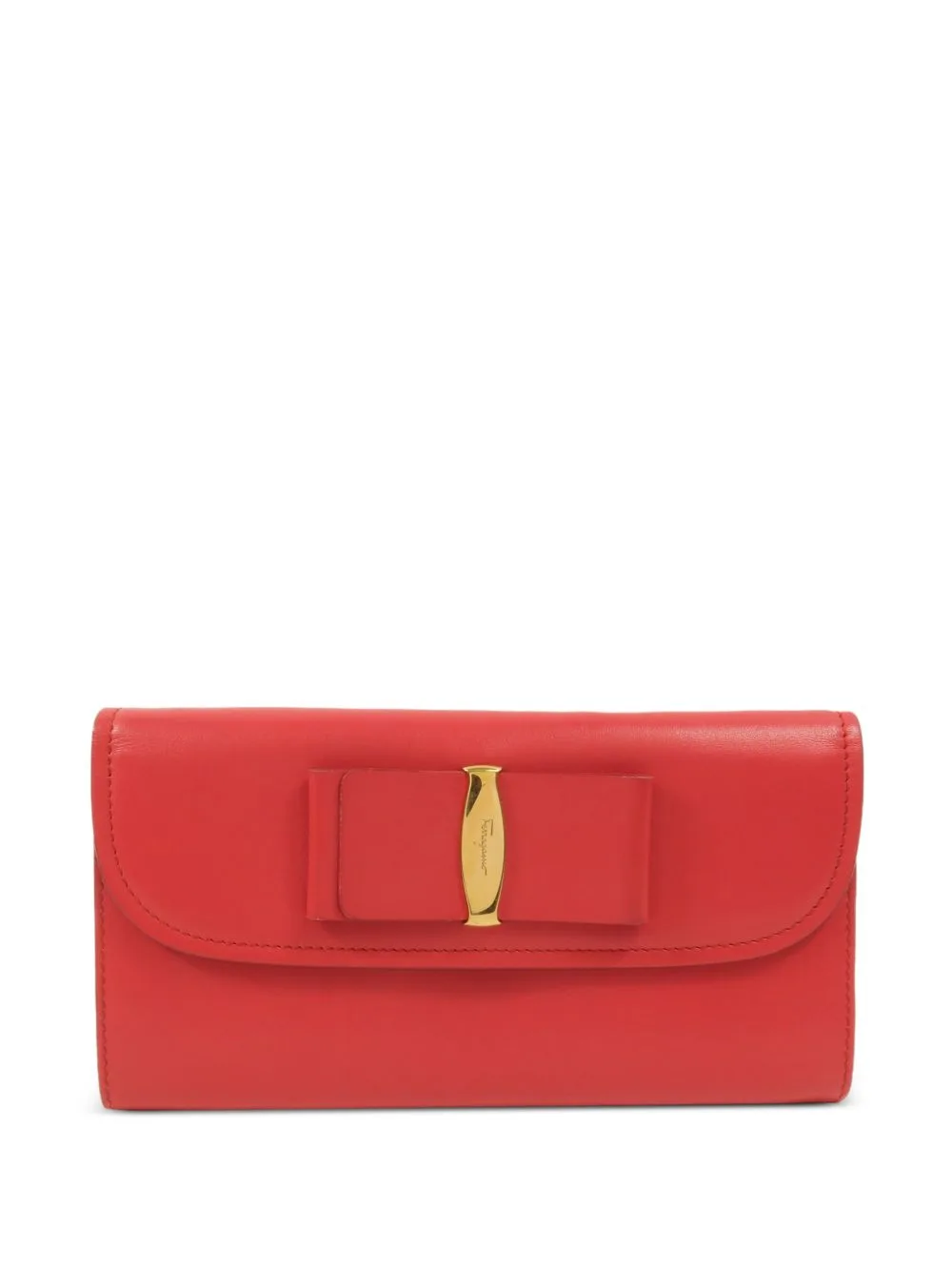 Vara Bow Leather Wallet by Ferragamo Pre-Owned
