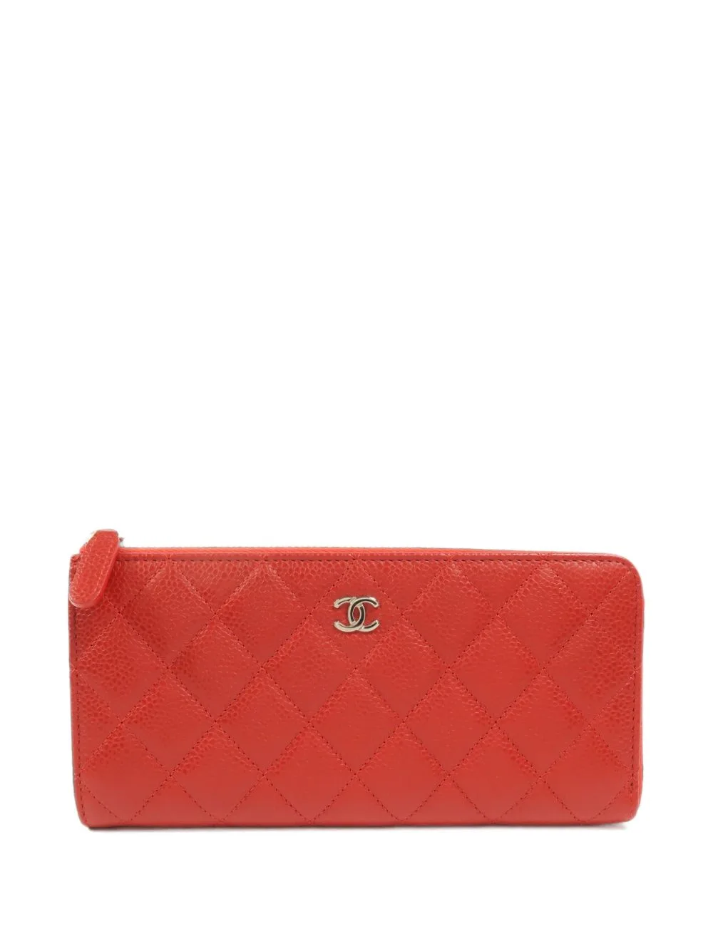 CC Diamond-Quilted Wallet by CHANEL Pre-Owned