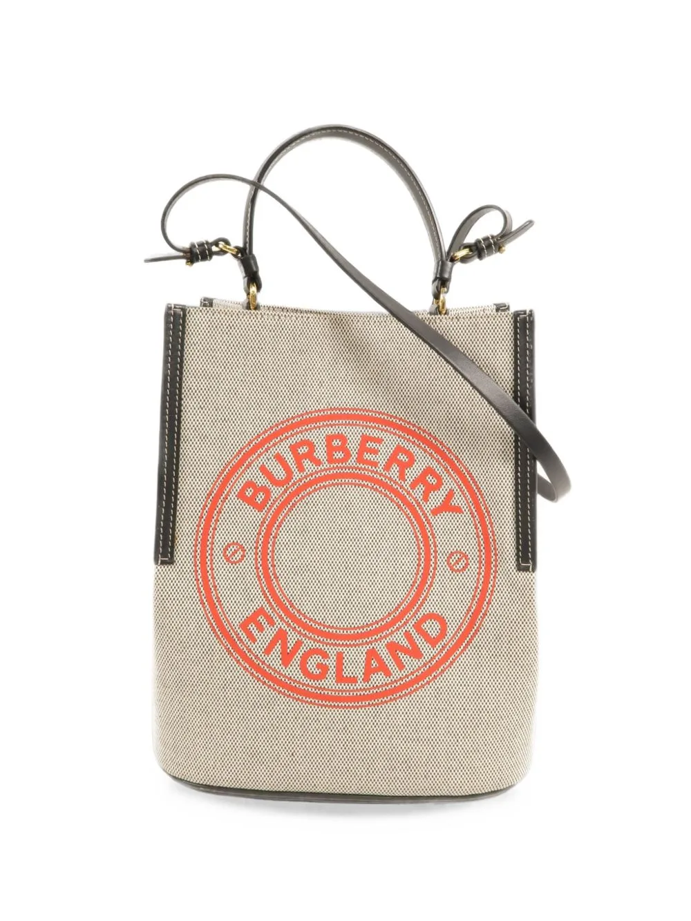 Small Peggy Logo-Print Bucket Bag by Burberry Pre-Owned