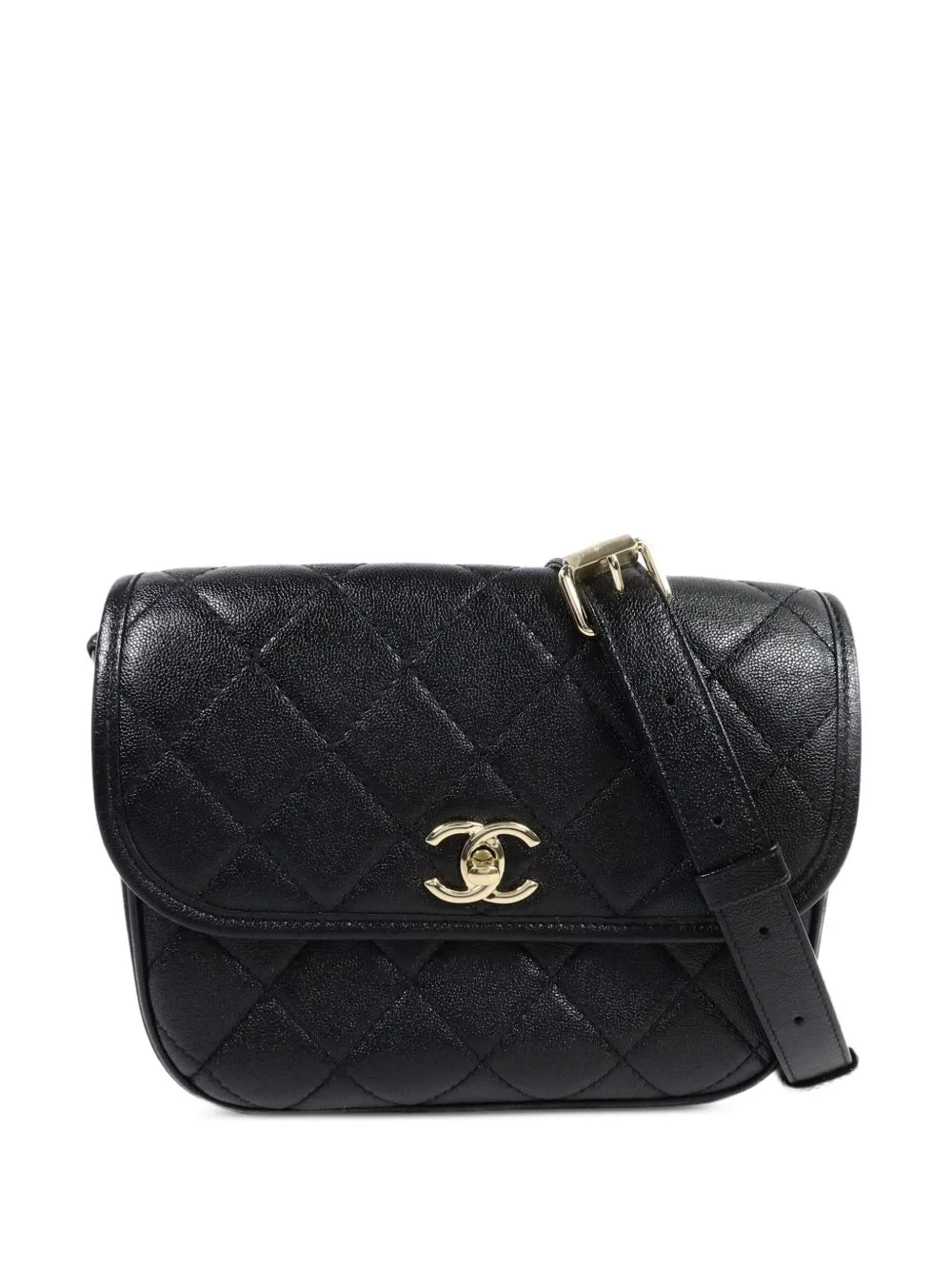 Quilted CC Turn-Lock Crossbody Bag by CHANEL Pre-Owned