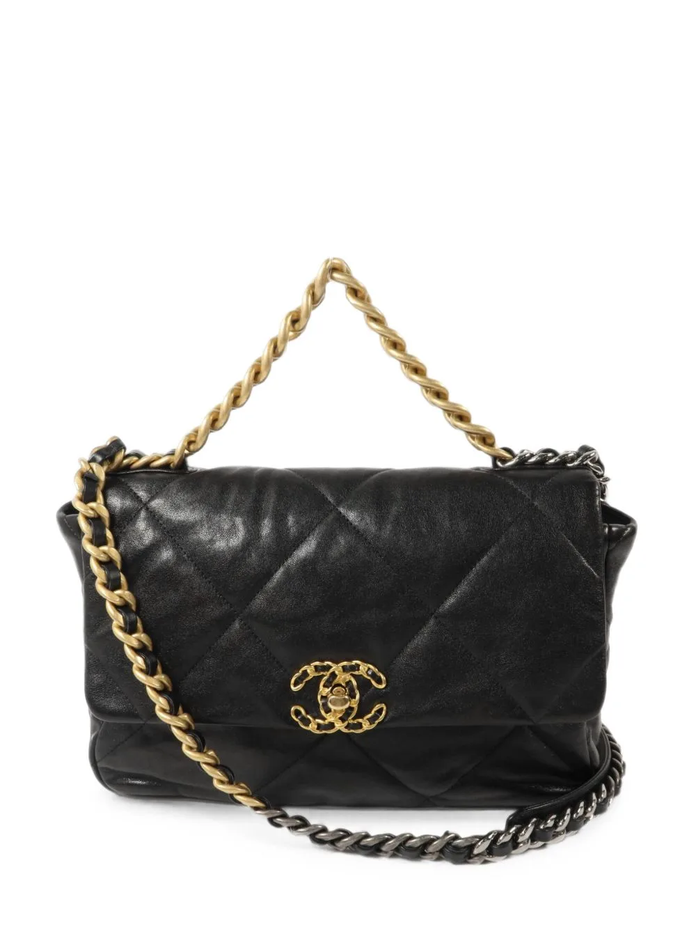 Large CC C19 Chain Shoulder Bag by CHANEL Pre-Owned