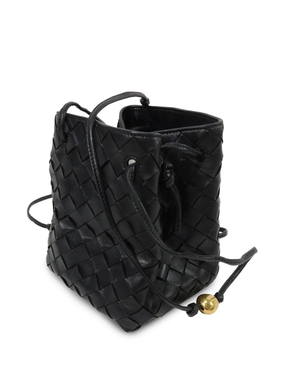 Intrecciato Drawstring Bucket Bag by Bottega Veneta Pre-Owned