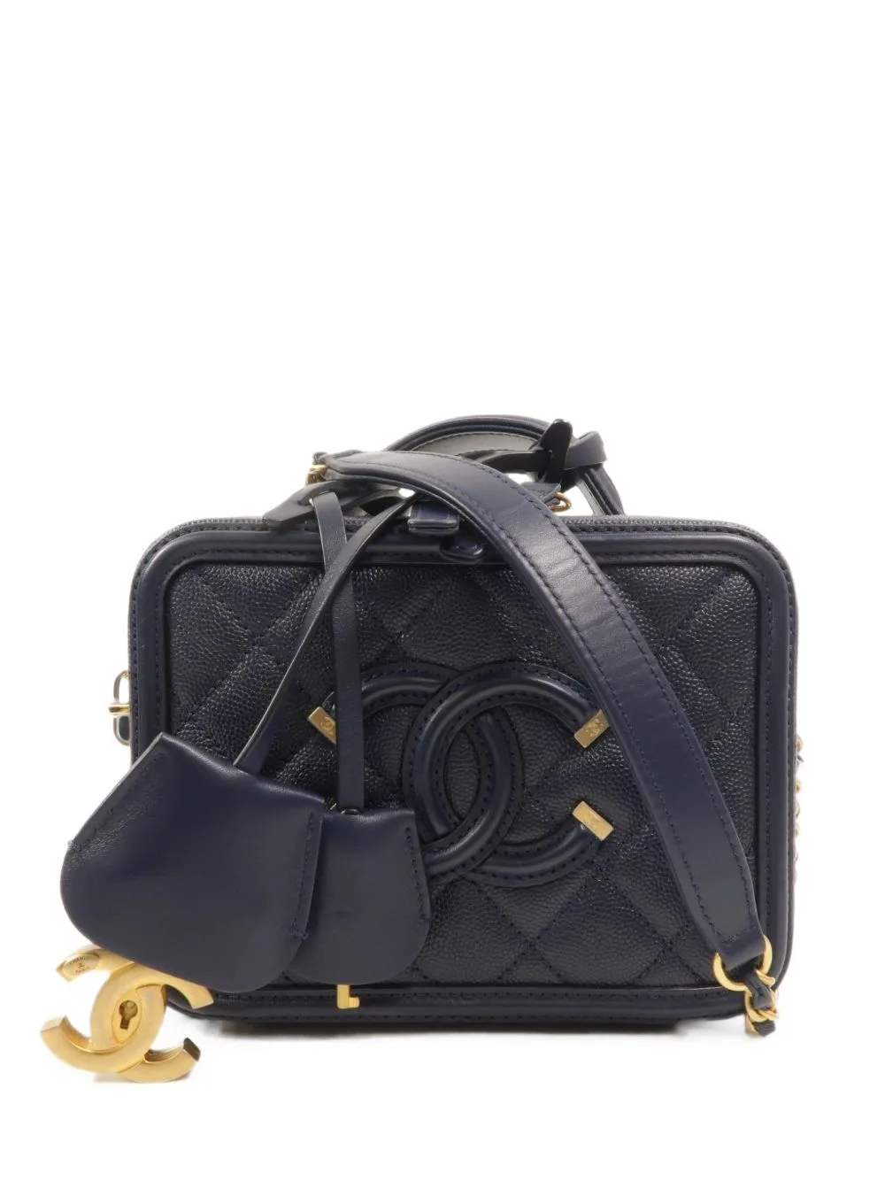 Filigree CC Vanity Case by CHANEL Pre-Owned