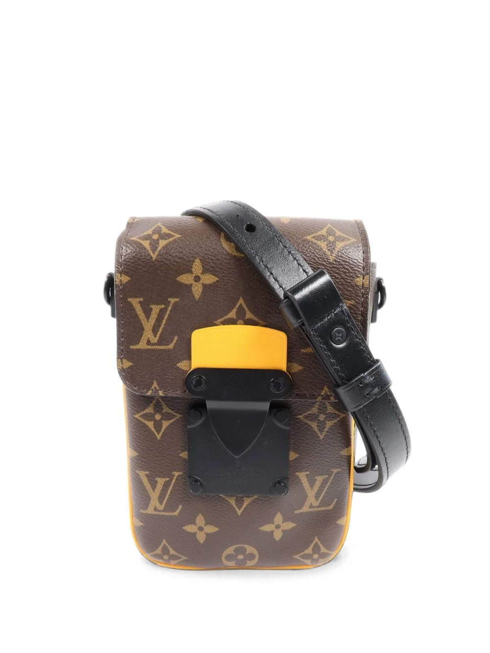 S-Lock Monogram Macassar Shoulder Bag by Louis Vuitton Pre-Owned
