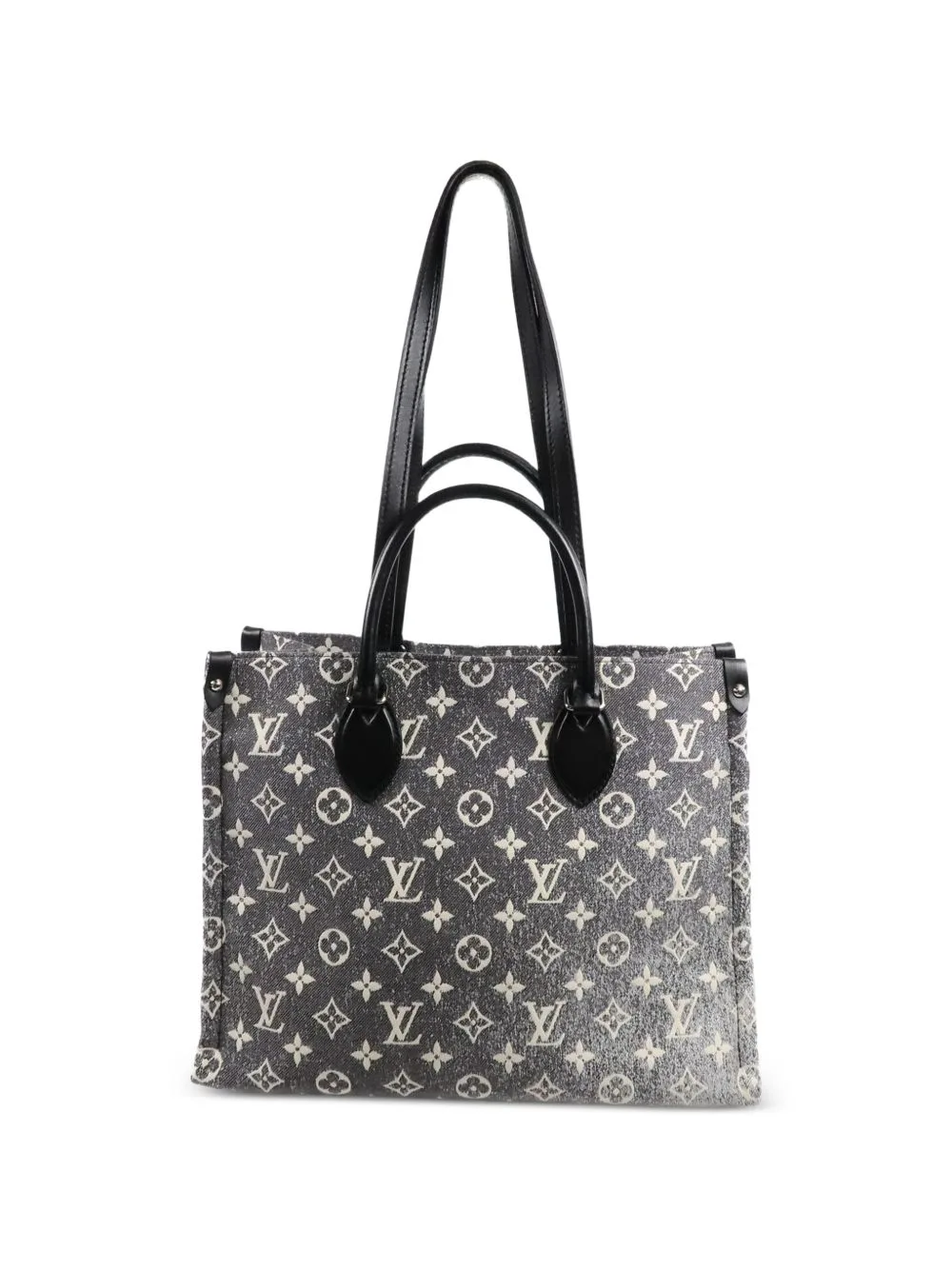 mm on the Go Jaguar Denim Tote Bag by Louis Vuitton Pre-Owned