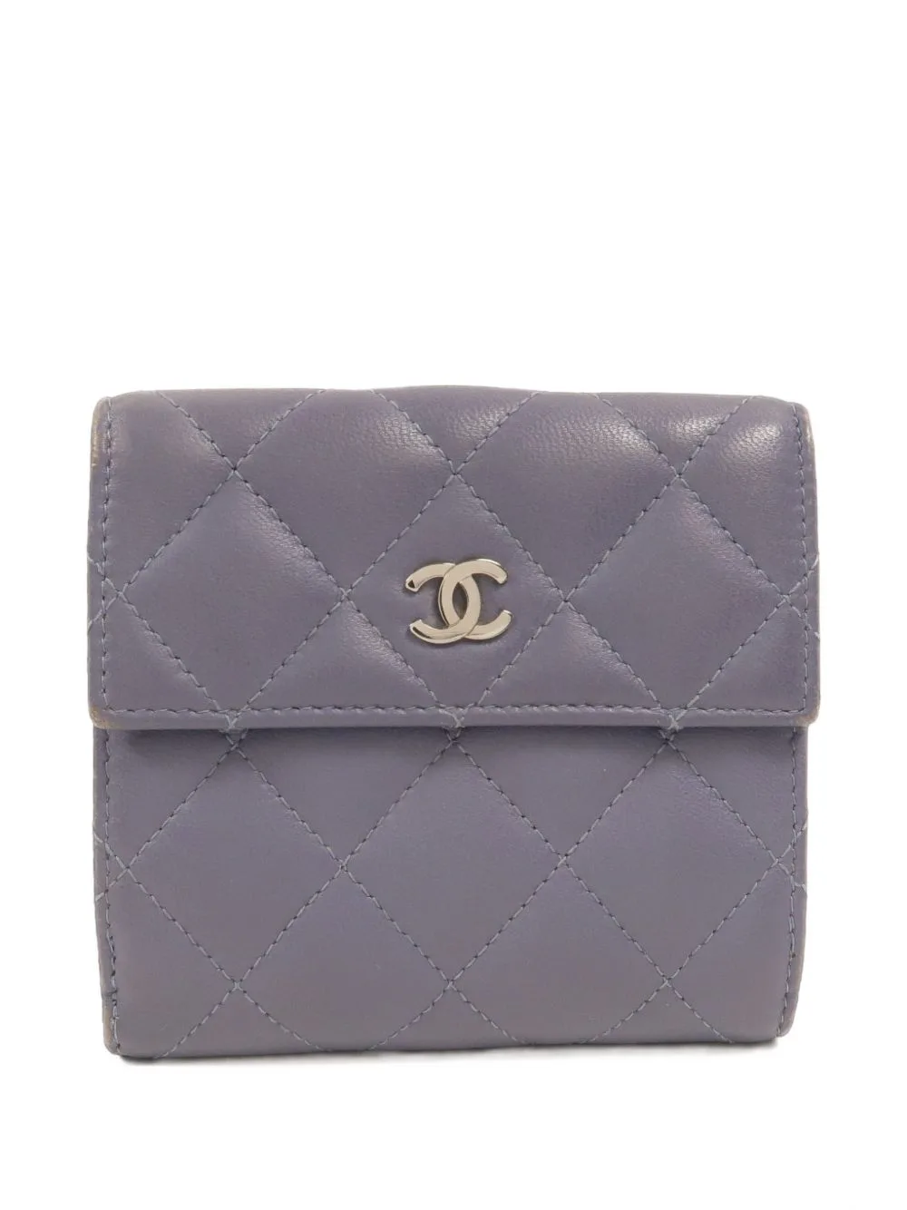 Small Classic CC Diamond-Quilted Flap Wallet by CHANEL Pre-Owned